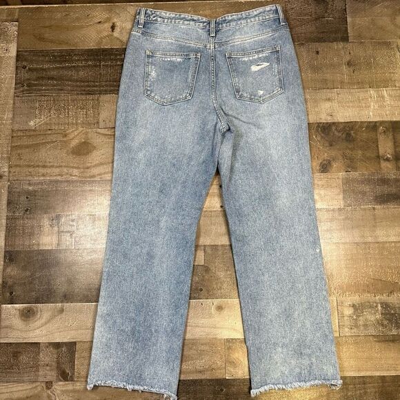 Flying Monkey Women’s Size 29 Cropped Ankle Bootcut Jeans Blue Medium Wash Denim - Picture 8 of 10